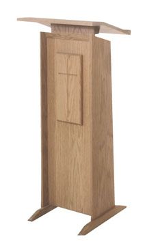 Adjustable Lectern 323 One Shelf 21 W X